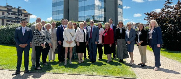 Missouri Governor Michael Parson visits Buzzi Headquarters